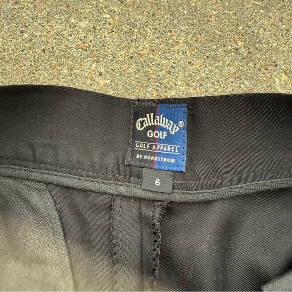 Vintage 90s Callaway Ladies Black High Rise Pleated Golf Shorts By Nordstrom 6 - Picture 5 of 12